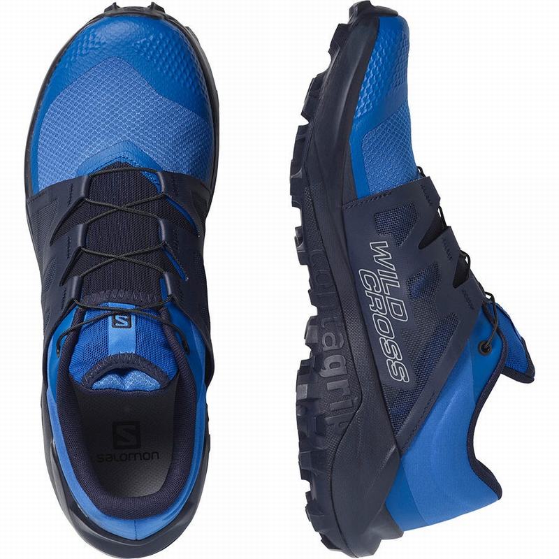 Chaussure Trail Running Salomon WILDCROSS Homme Bleu | NOGLY-2840