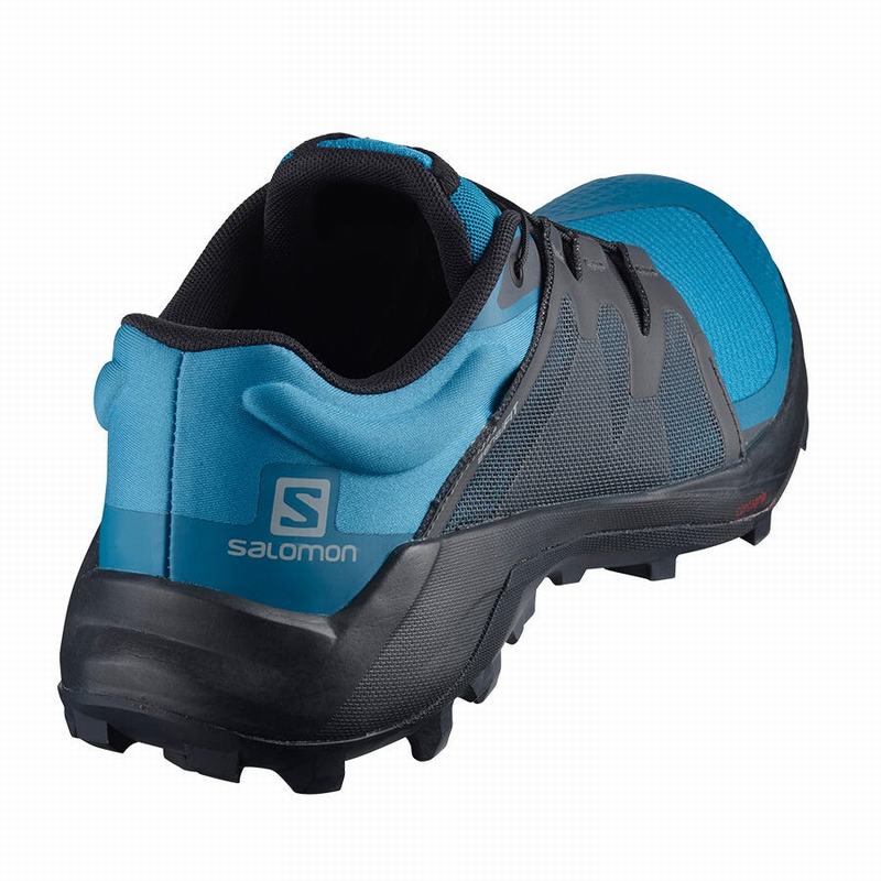 Chaussure Trail Running Salomon WILDCROSS Homme Bleu Noir | DTSFP-2158