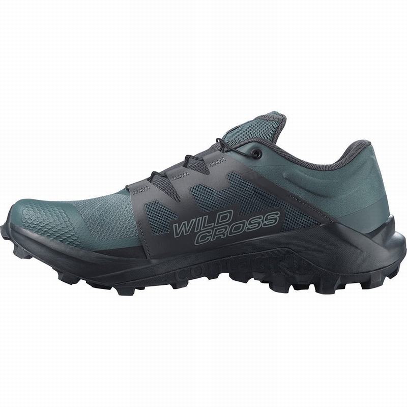 Chaussure Trail Running Salomon WILDCROSS Homme Vert | DPIEK-5134