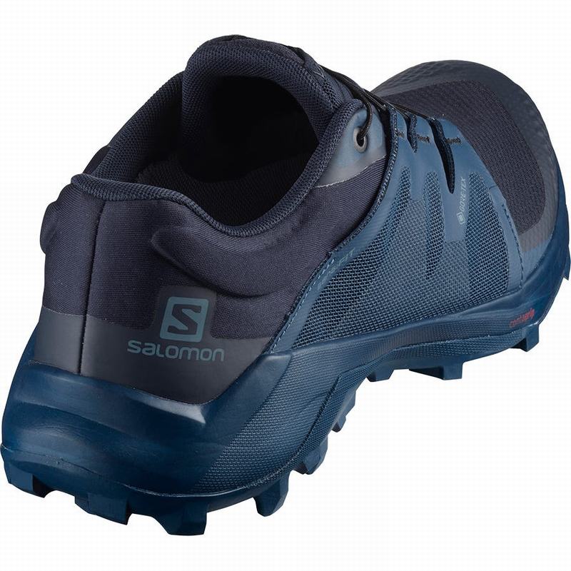 Chaussure Trail Running Salomon WILDCROSS GTX Homme Bleu Marine | XPJBG-3094