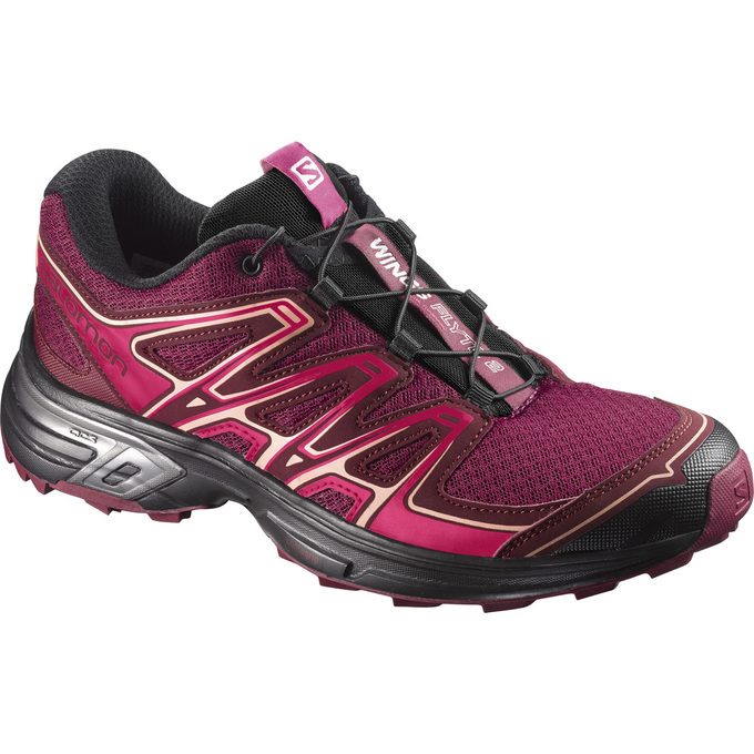 Chaussure Trail Running Salomon WINGS FLYTE 2 W Femme Rose Foncé | CKMTA-1089