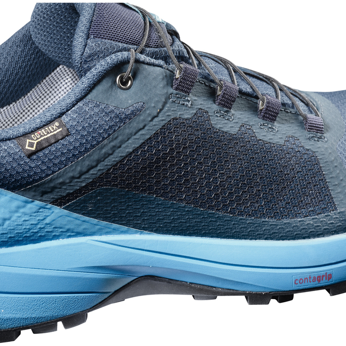 Chaussure Trail Running Salomon XA ELEVATE GTX Homme Bleu Marine Bleu | NGHXK-3721