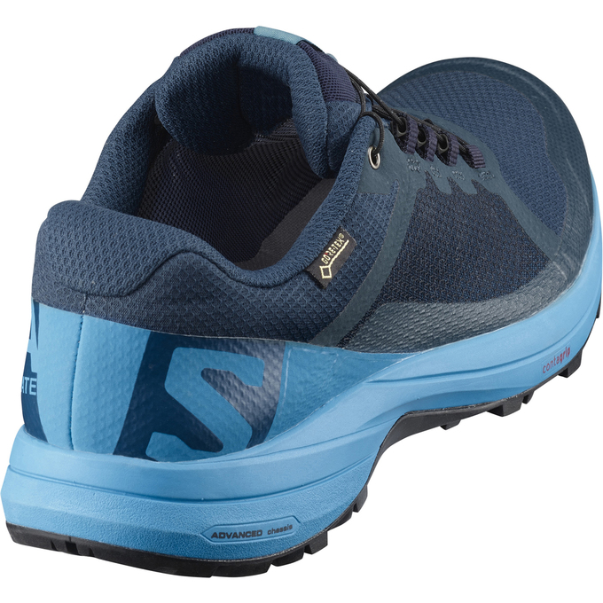 Chaussure Trail Running Salomon XA ELEVATE GTX Homme Bleu Marine Bleu | NGHXK-3721