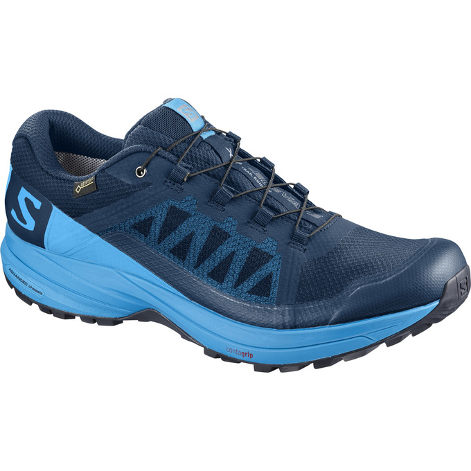 Chaussure Trail Running Salomon XA ELEVATE GTX Homme Bleu Marine Bleu | NGHXK-3721