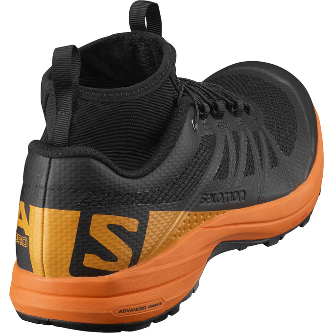 Chaussure Trail Running Salomon XA ENDURO Homme Noir Orange | FUCTW-3097