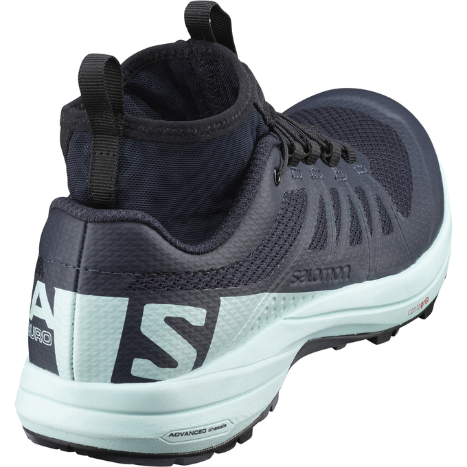 Chaussure Trail Running Salomon XA ENDURO W Femme Noir Bleu Clair | RHTVF-2684