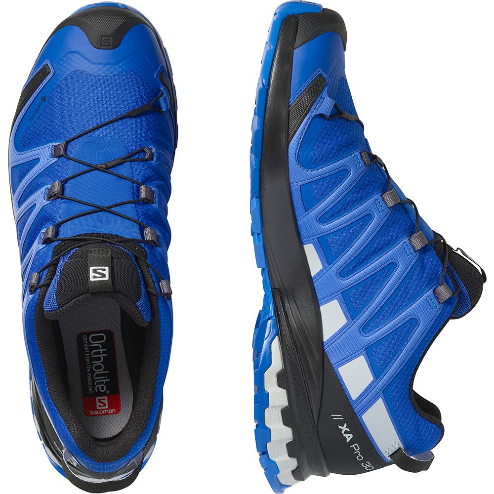 Chaussure Trail Running Salomon XA PRO 3D V8 GORE-TEX Homme Bleu Marine | OTHMU-1620