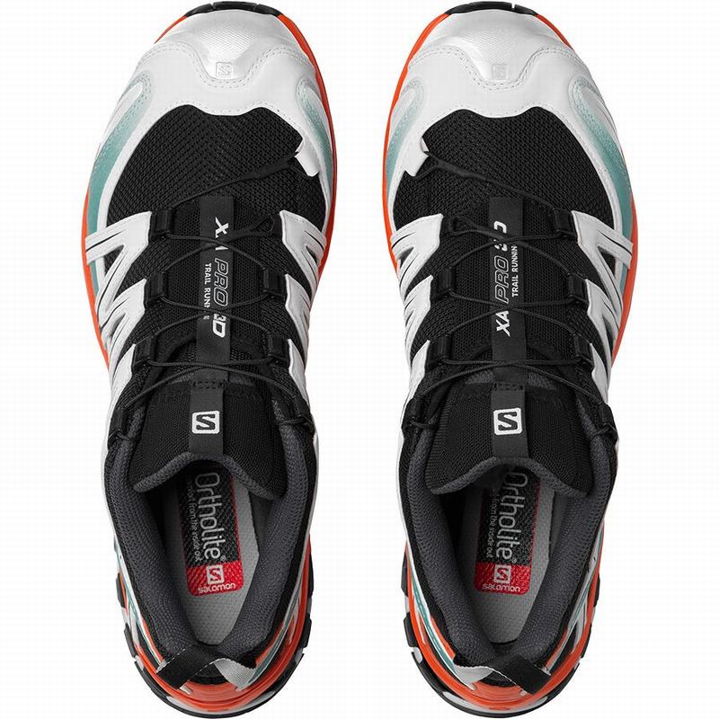 Chaussure Trail Running Salomon XA PRO 3D Homme Noir Rouge Orange | EHZGK-4160