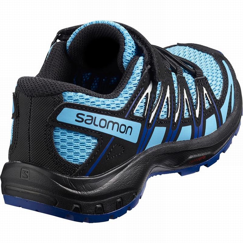 Chaussure Trail Running Salomon XA PRO 3D K Enfant Bleu Blanche | WHGJM-2859