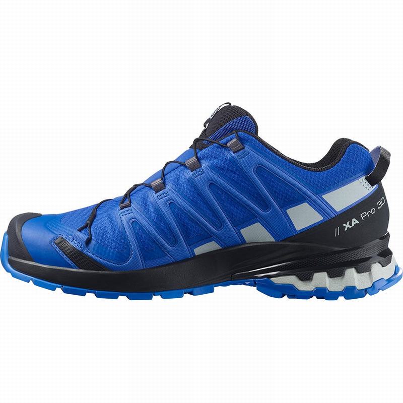 Chaussure Trail Running Salomon XA PRO 3D V8 GORE-TEX Homme Noir Bleu | DRXZQ-9481