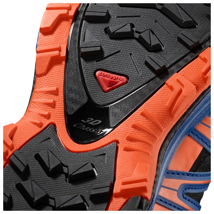 Chaussure Trail Running Salomon XA PRO 3D GTX LTD Homme Noir Orange Bleu | ZHBIA-7639