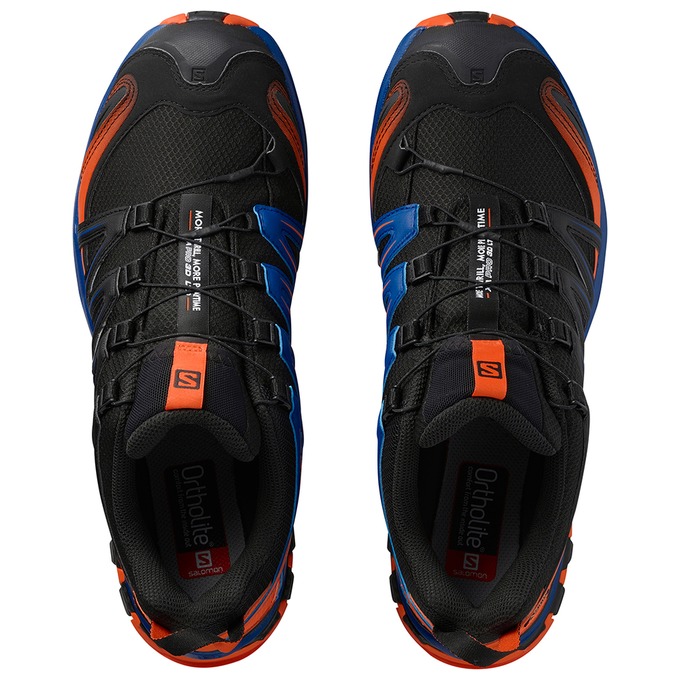 Chaussure Trail Running Salomon XA PRO 3D GTX LTD Homme Noir Orange Bleu | ZHBIA-7639