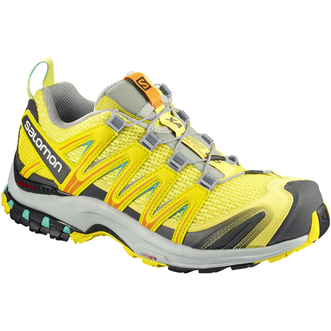 Chaussure Trail Running Salomon XA PRO 3D W Femme Jaune | BQNKP-4760