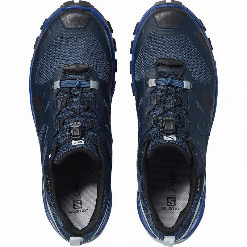 Chaussure Trail Running Salomon XA ROGG GTX Homme Bleu Marine Noir | PLUAQ-0859