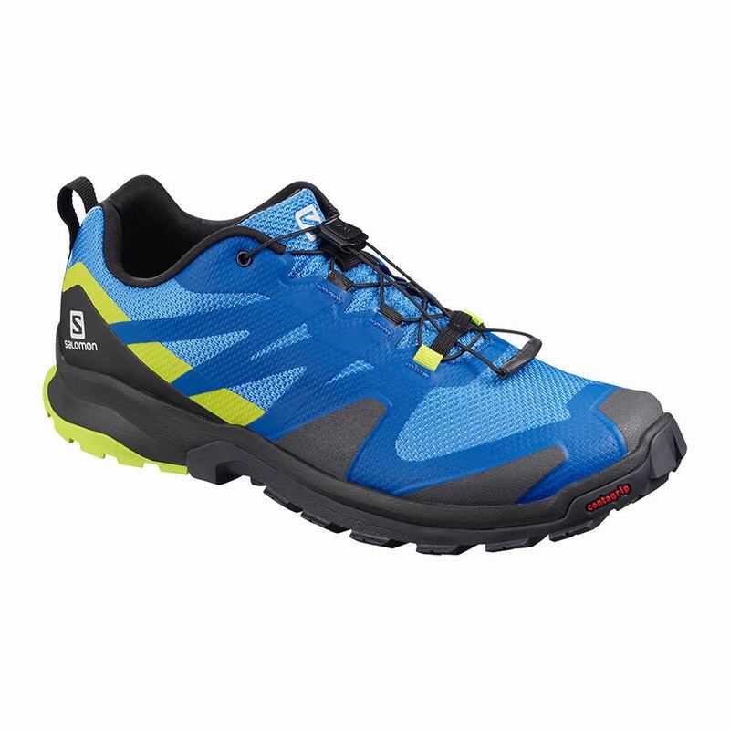 Chaussure Trail Running Salomon XA ROGG Homme Bleu Noir | NDYCI-5392