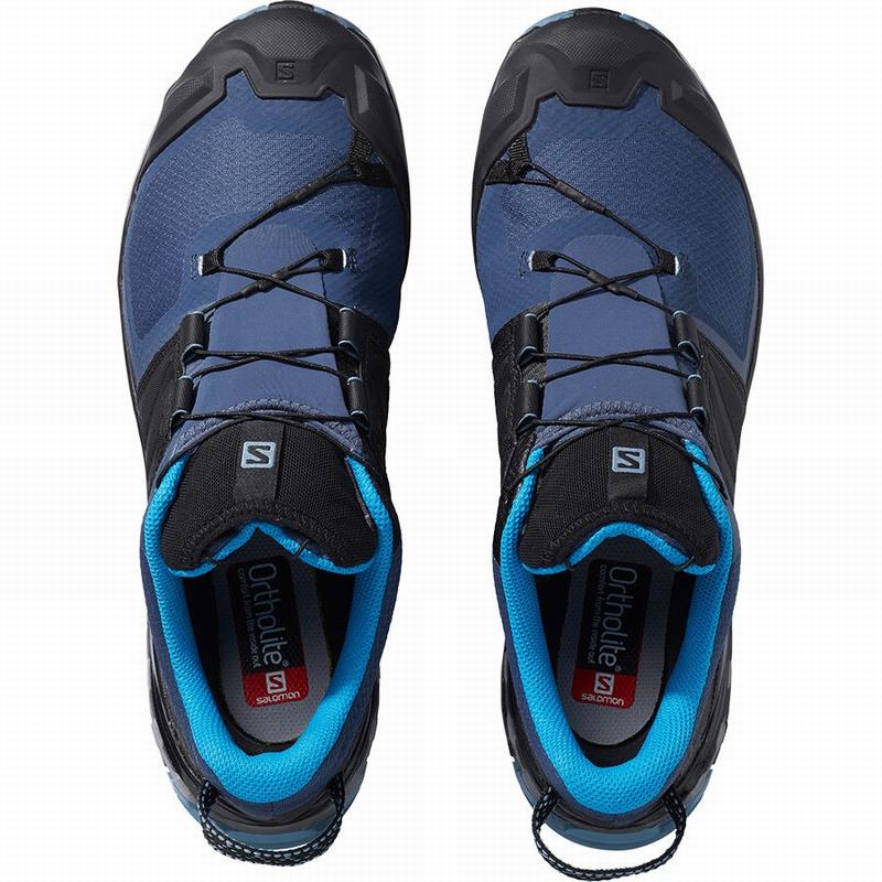 Chaussure Trail Running Salomon XA WILD GORE-TEX Homme Bleu Noir | LZPOE-6437