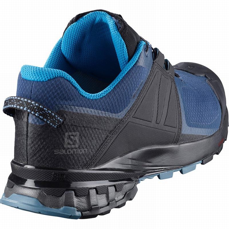 Chaussure Trail Running Salomon XA WILD GORE-TEX Homme Bleu Noir | LZPOE-6437