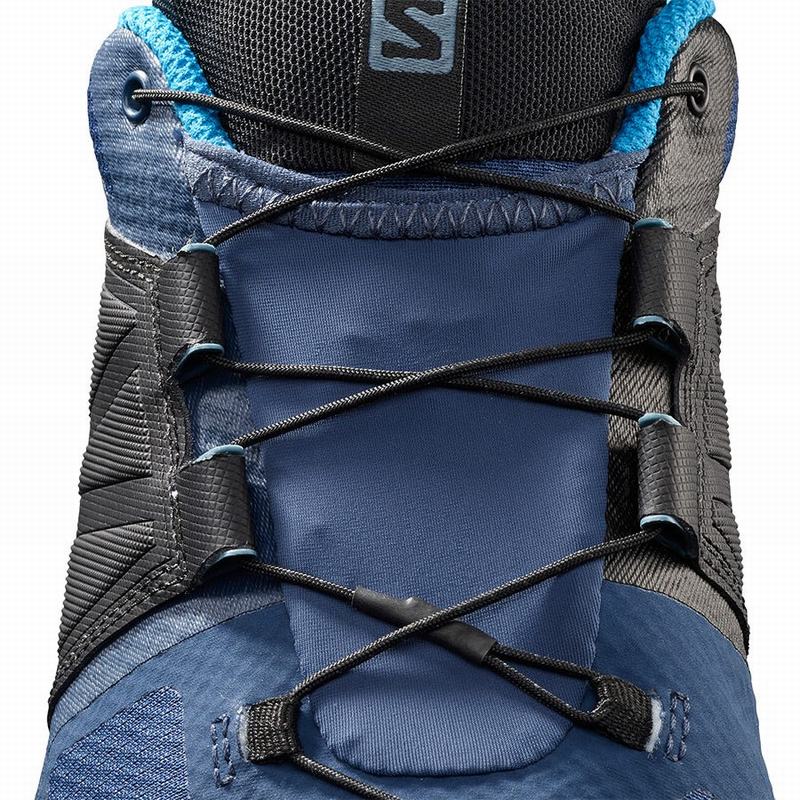 Chaussure Trail Running Salomon XA WILD GORE-TEX Homme Bleu Noir | LZPOE-6437