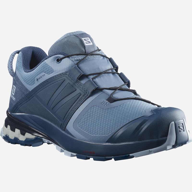 Chaussure Trail Running Salomon XA WILD GORE-TEX Femme Bleu | FAMSN-9365