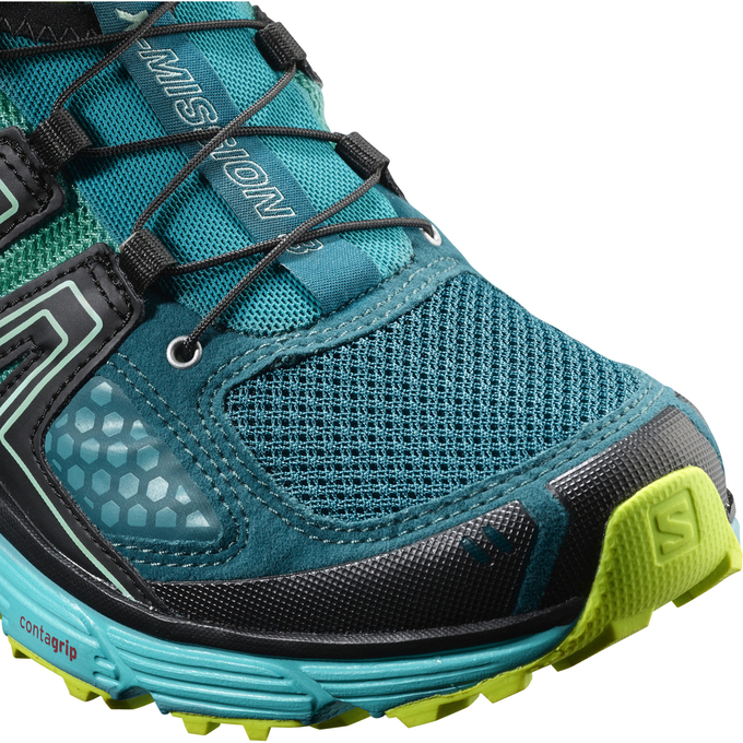 Chaussure Trail Running Salomon X-MISSION 3 W Femme Turquoise | ATRIX-8512