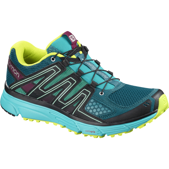 Chaussure Trail Running Salomon X-MISSION 3 W Femme Turquoise | ATRIX-8512