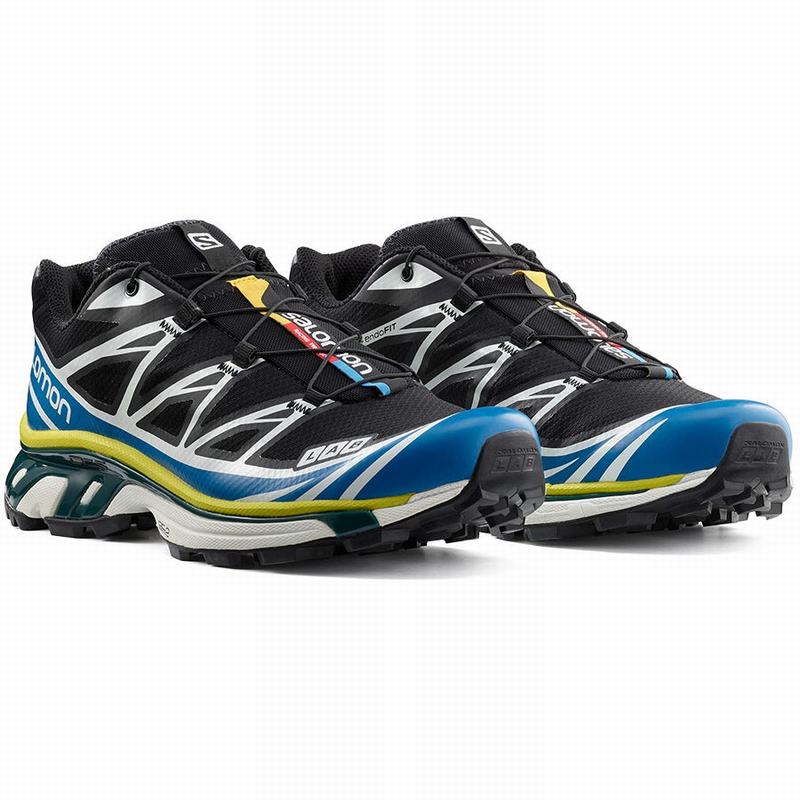 Chaussure Trail Running Salomon XT-6 Homme Noir Bleu | UXJQK-5198