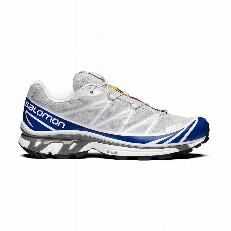 Chaussure Trail Running Salomon XT-6 Homme Bleu Blanche | DQJZS-4739