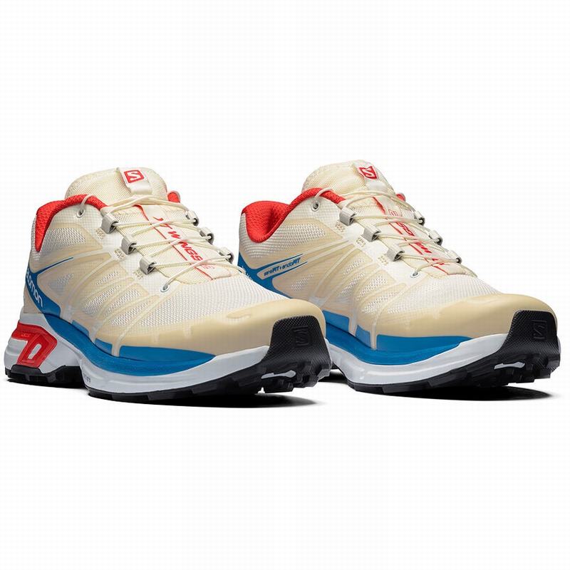 Chaussure Trail Running Salomon XT-WINGS 2 Homme Beige Rouge | QPEBS-8302