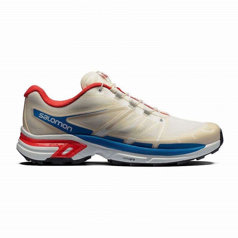 Chaussure Trail Running Salomon XT-WINGS 2 Homme Beige Rouge | QPEBS-8302