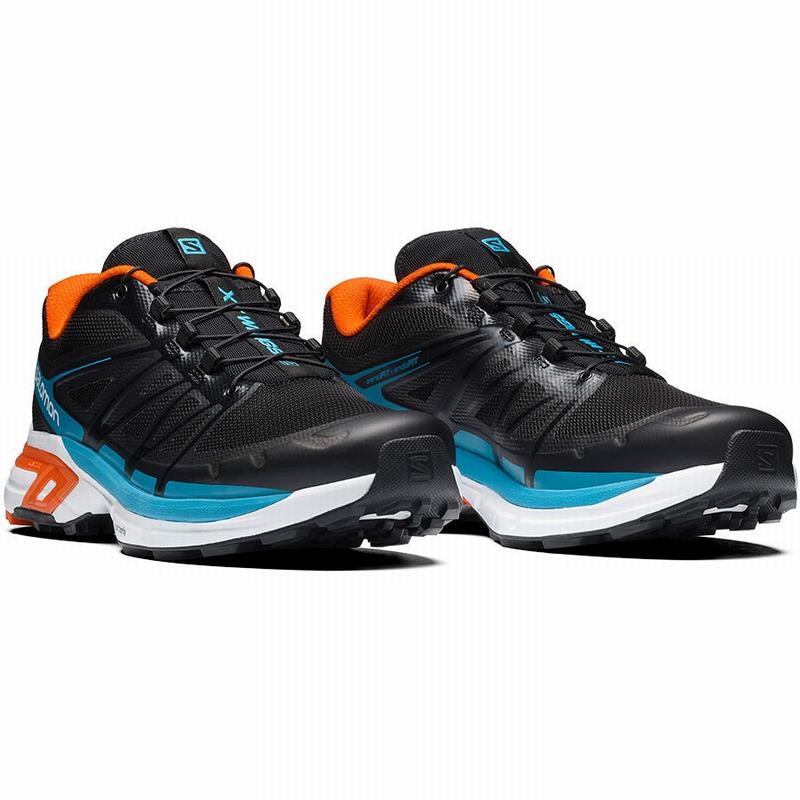 Chaussure Trail Running Salomon XT-WINGS 2 Homme Noir Bleu | MTIEX-7169