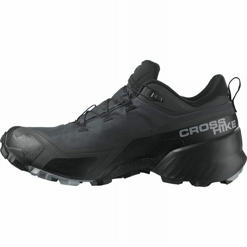 Chaussure de Randonnée Salomon CROSS HIKE GORE-TEX Homme Grise Foncé Noir | MELPU-4703