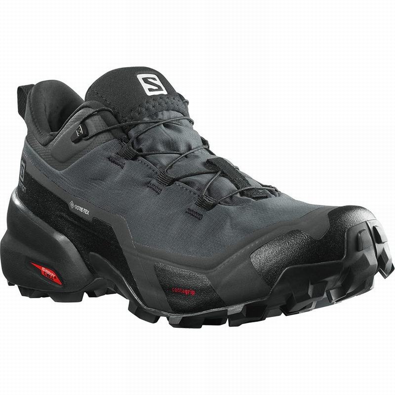 Chaussure de Randonnée Salomon CROSS HIKE GORE-TEX Homme Grise Foncé Noir | MELPU-4703