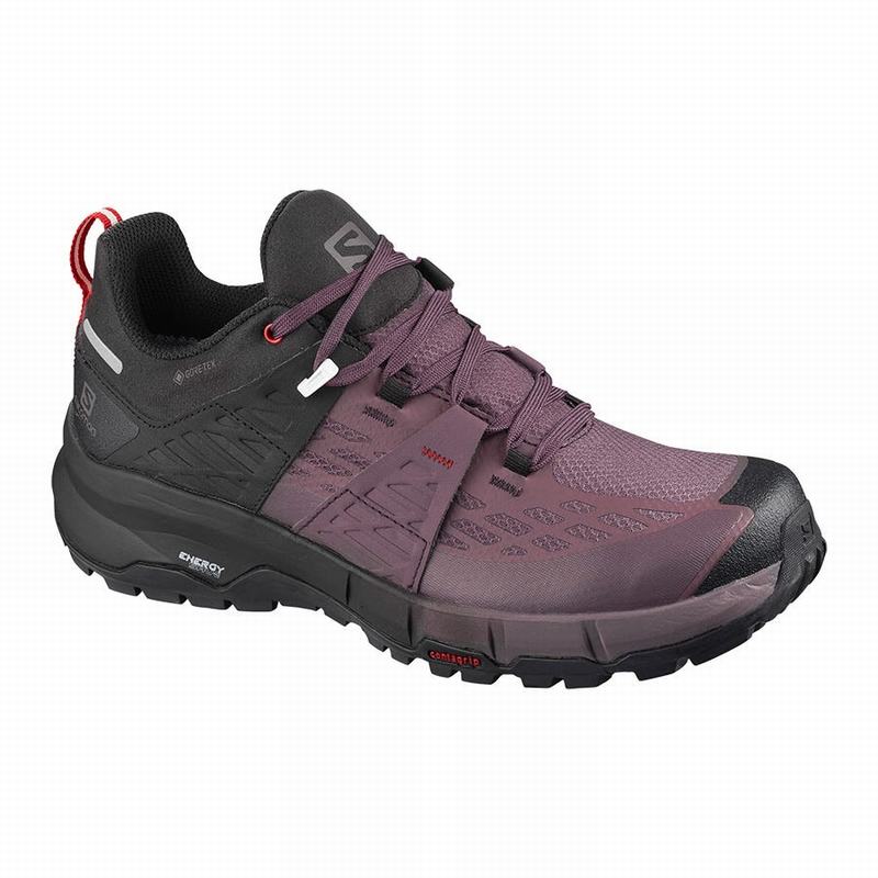 Chaussure de Randonnée Salomon ODYSSEY GTX W Femme Noir Rouge | EDXBW-6907