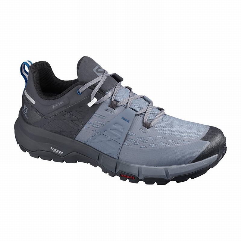 Chaussure de Randonnée Salomon ODYSSEY GTX Homme Grise Bleu Royal | VJBRT-3476