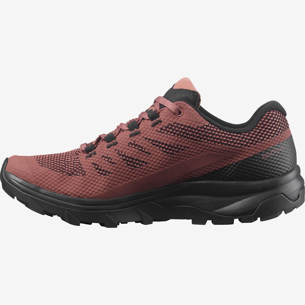 Chaussure de Randonnée Salomon OUTLINE GORE-TEX Femme Corail | FNJQO-7435