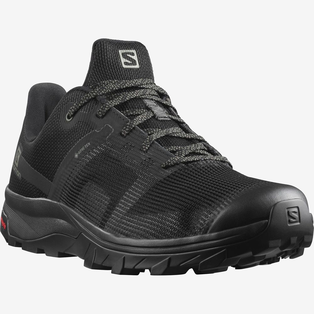 Chaussure de Randonnée Salomon OUTLINE PRISM GORE-TEX Homme Noir | ZGBQU-7420