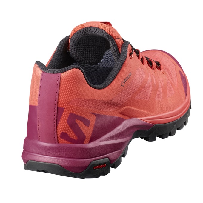 Chaussure de Randonnée Salomon OUTPATH GTX W Femme Orange Bordeaux | VQULZ-8610