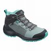 Chaussure de Randonnée Salomon OUTWARD CLIMASALOMON WATERPROOF Enfant Vert Noir | TRBZX-5026