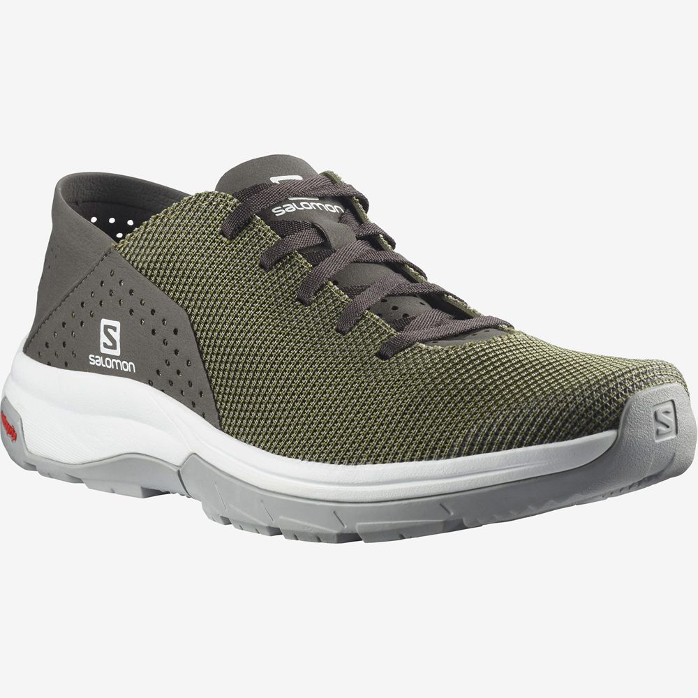 Chaussure de Randonnée Salomon TECH LITE Homme Vert Olive Vert | KRIQT-8947