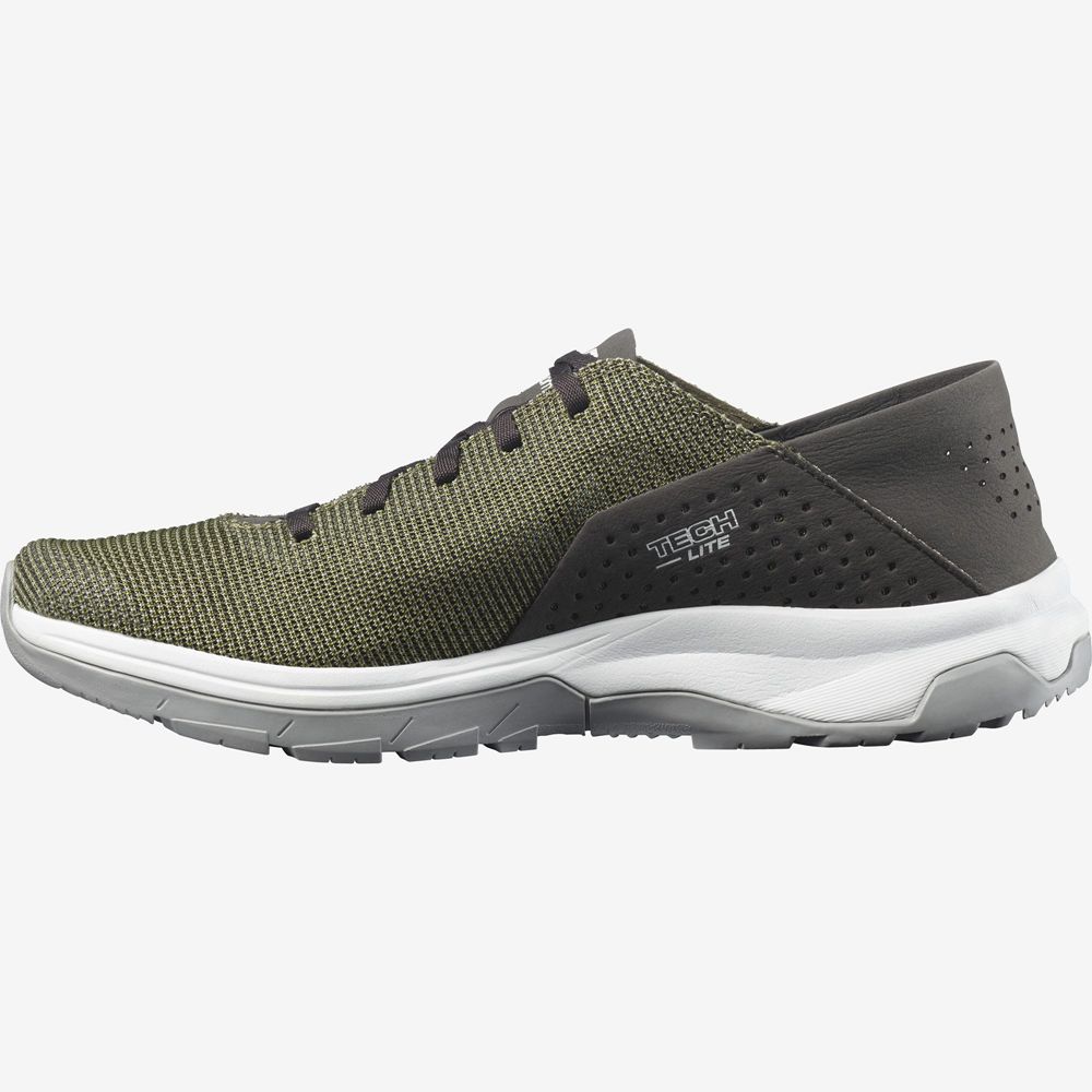 Chaussure de Randonnée Salomon TECH LITE Homme Vert Olive Vert | KRIQT-8947