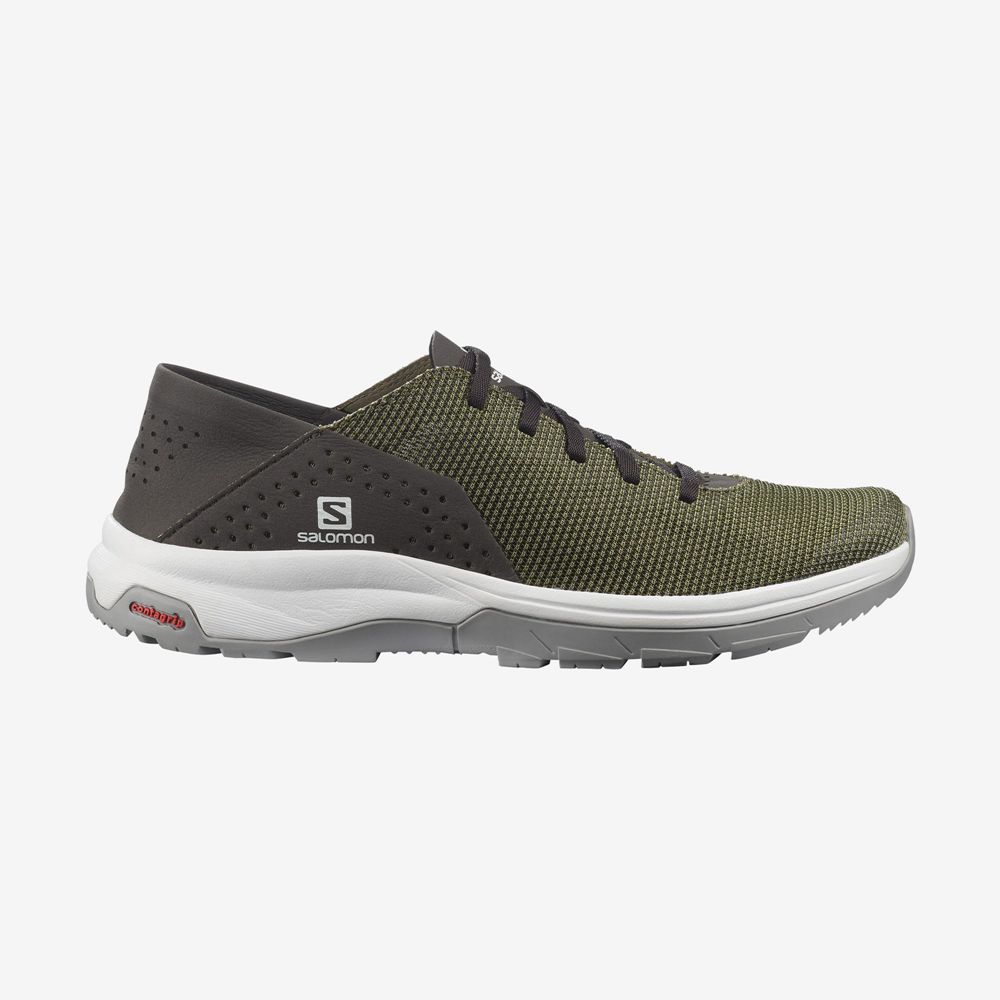 Chaussure de Randonnée Salomon TECH LITE Homme Vert Olive Vert | KRIQT-8947