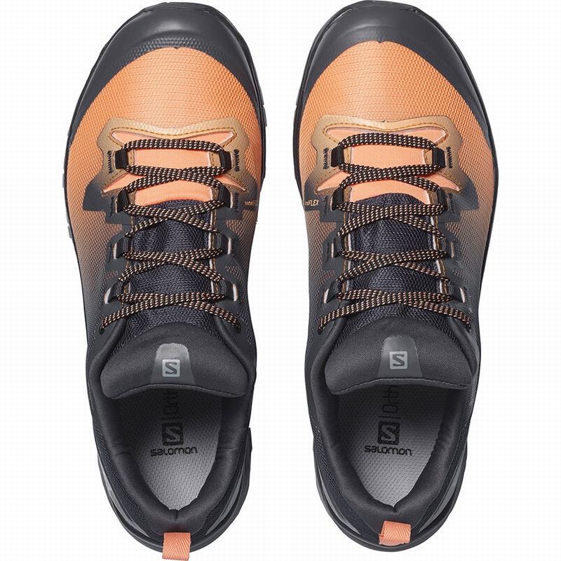 Chaussure de Randonnée Salomon VAYA GORE-TEX Femme Noir Orange | OEGSA-4026