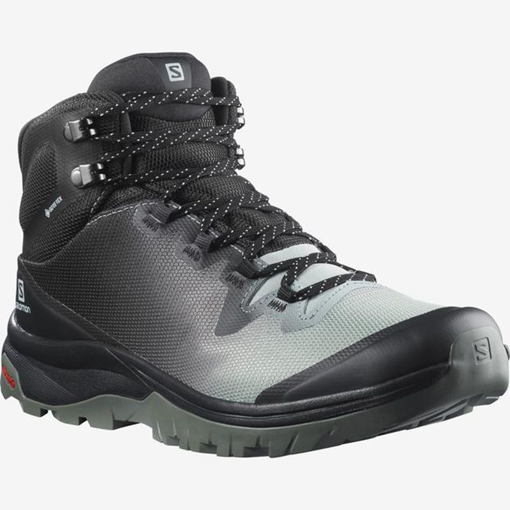 Chaussure de Randonnée Salomon VAYA MID GTX Femme Gray | SVTQW-4027