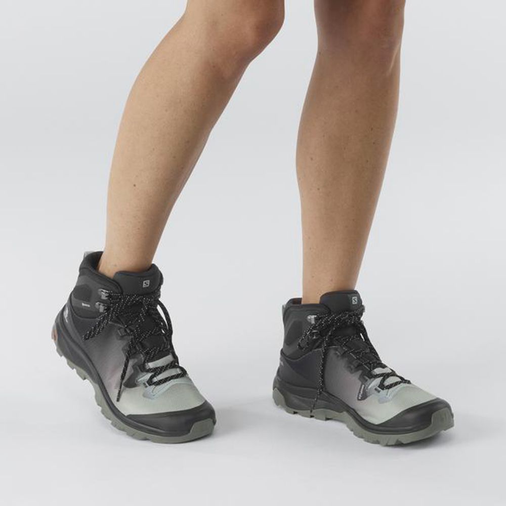 Chaussure de Randonnée Salomon VAYA MID GTX Femme Gray | SVTQW-4027