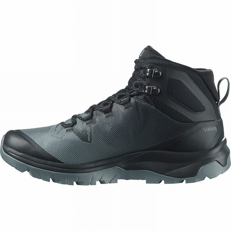 Chaussure de Randonnée Salomon VAYA MID GORE-TEX Femme Bleu Foncé Noir | MGJQY-6870