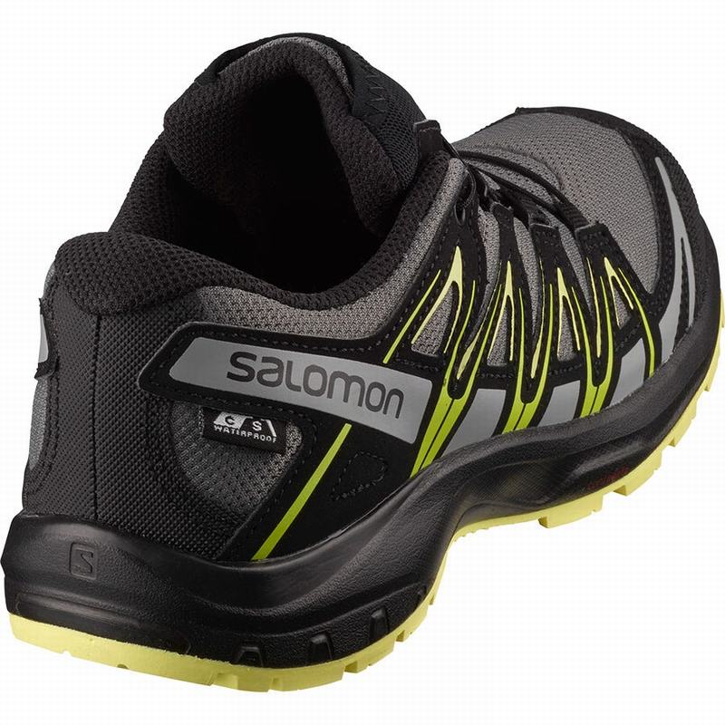 Chaussure de Randonnée Salomon XA PRO 3D CLIMASALOMON WATERPROOF Enfant Noir | PRKGI-2403