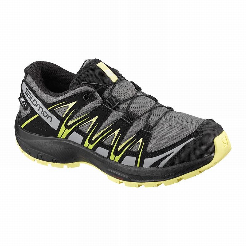 Chaussure de Randonnée Salomon XA PRO 3D CLIMASALOMON WATERPROOF Enfant Noir | PRKGI-2403