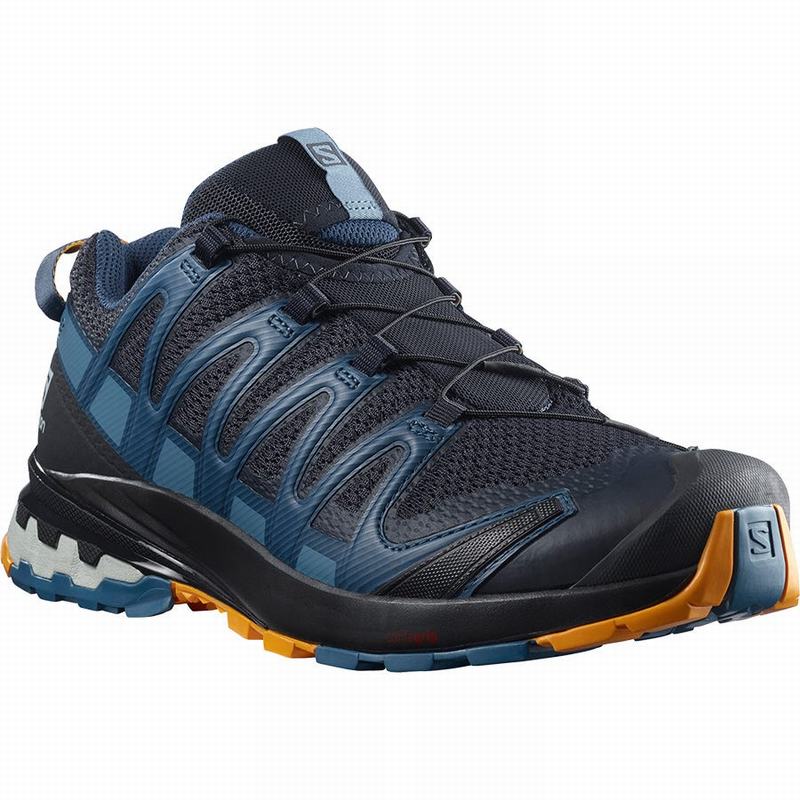 Chaussure de Randonnée Salomon XA PRO 3D V8 Homme Bleu Marine Bleu | WDJOG-6437