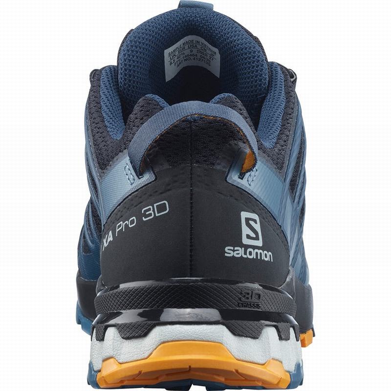 Chaussure de Randonnée Salomon XA PRO 3D V8 Homme Bleu Marine Bleu | WDJOG-6437