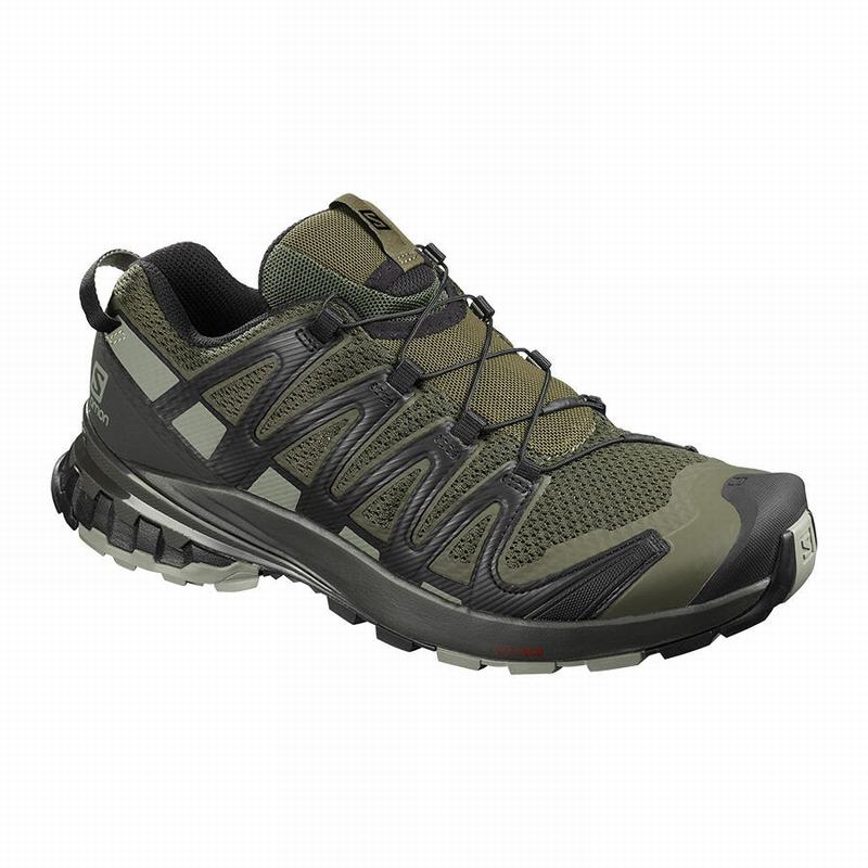 Chaussure de Randonnée Salomon XA PRO 3D V8 Homme Vert Olive | IWYBR-2469